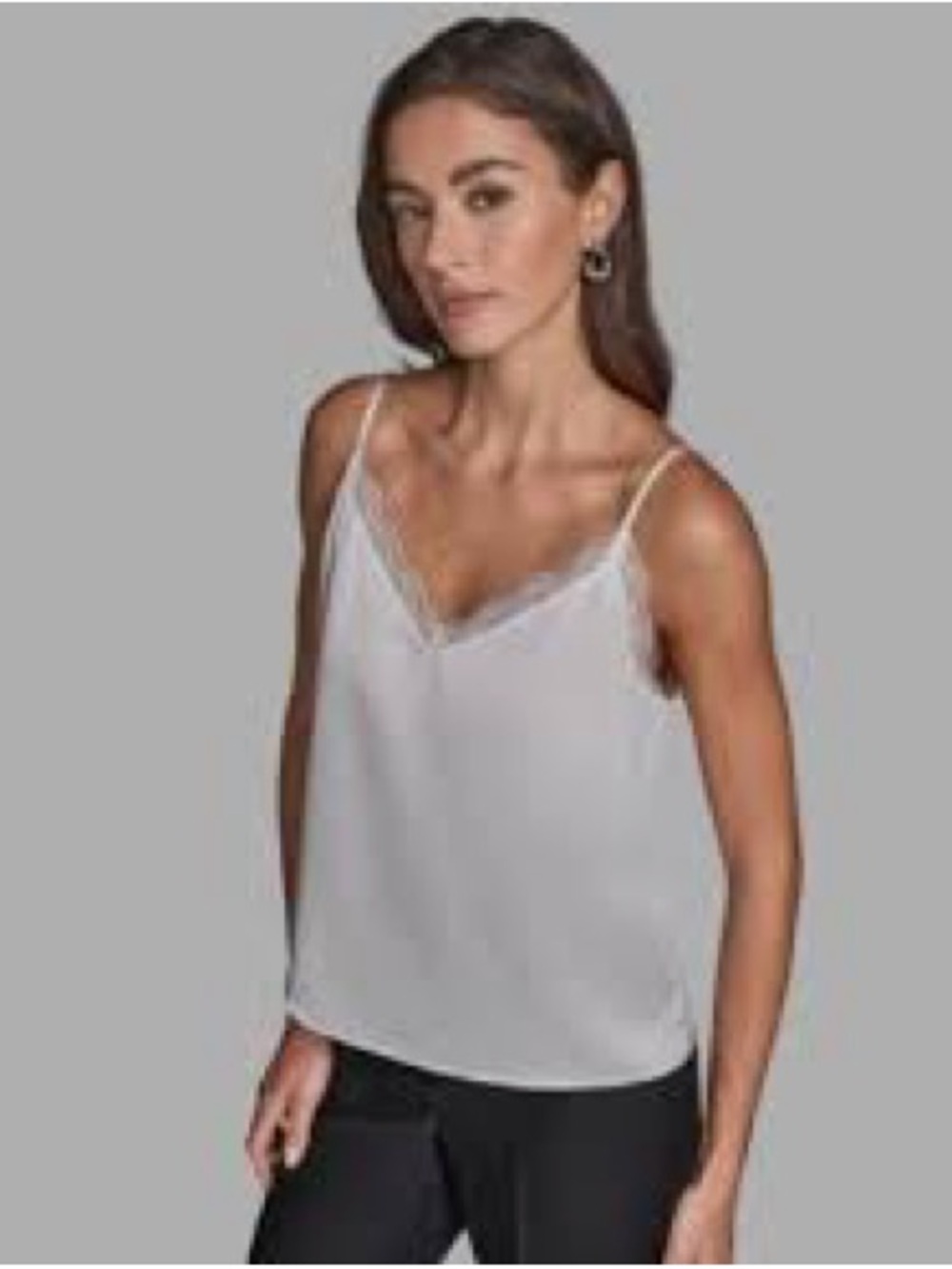 Lane Bryant Lace Trim V-Neck lace trimmed camisole
